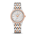 Omega De Ville Prestige Quartz Diamonds Silver Dial Two Tone Steel Strap Watch for Women - 424.25.27.60.52.001