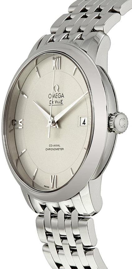  Shop Authentic Omega De Ville Prestige Co-Axial Silver Dial Silver Steel Strap Watch for Men - 424.10.40.20.02.003 - Luxxuri