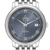  Shop Authentic Omega De Ville Prestige Co-Axial Blue Dial Silver Steel Strap Watch for Men - 424.10.40.20.03.002 - Luxxuri