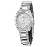  Shop Authentic Omega Seamaster Aqua Terra Quartz Diamonds Mother of Pearl Dial Silver Steel Strap Watch for Women - 220.10.28.60.55.001 - Luxxuri