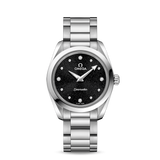  Shop Authentic Omega Seamaster Aqua Terra Quartz Diamond Black Dial Silver Steel Strap Watch for Women - 220.10.28.60.51.001 - Luxxuri