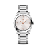  Shop Authentic Omega Seamaster Aqua Terra Quartz Diamond Silver Dial Silver Steel Strap Watch for Women - 220.10.28.60.54.001 - Luxxuri