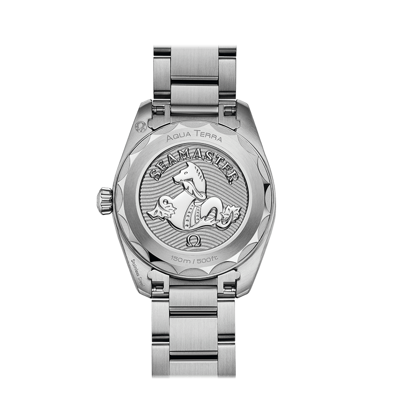  Shop Authentic Omega Seamaster Aqua Terra Quartz Diamonds Mother of Pearl Dial Silver Steel Strap Watch for Women - 220.10.28.60.55.001 - Luxxuri