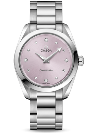  Shop Authentic Omega Seamaster Aqua Terra Quartz Purple Dial Silver Steel Strap Watch for Women - 220.10.28.60.60.001 - Luxxuri