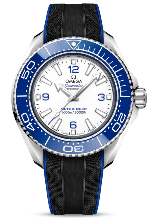  Shop Authentic Omega Planet Ocean 6000M Co Axial Master Chronometer 45.5mm White Dial Black Rubber Strap Watch for Men - 21532462104001 - Luxxuri