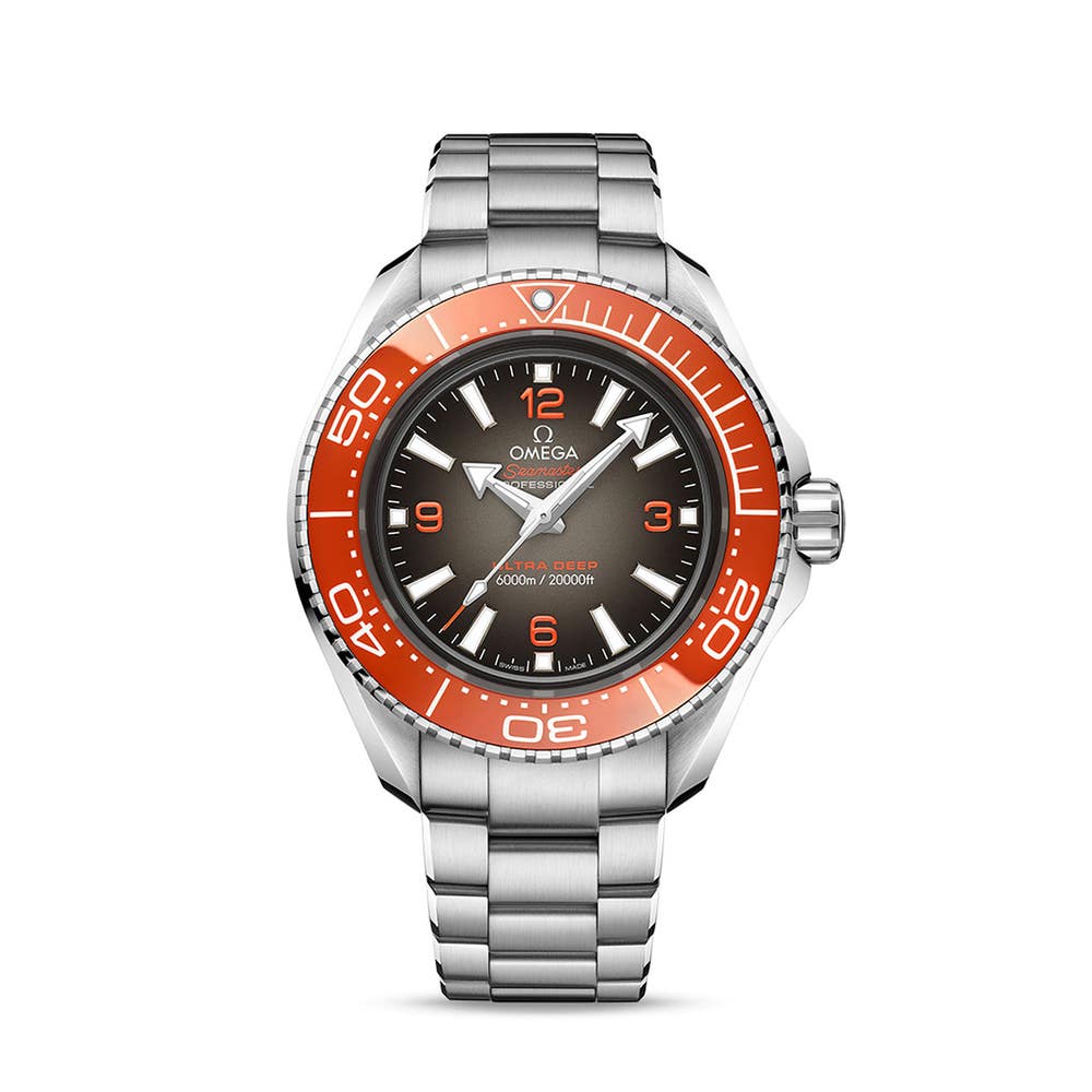  Shop Authentic Omega Seamaster Planet Ocean 6000M 45.5mm Black Dial Silver Steel Strap Watch for Men - 21530462106001 - Luxxuri