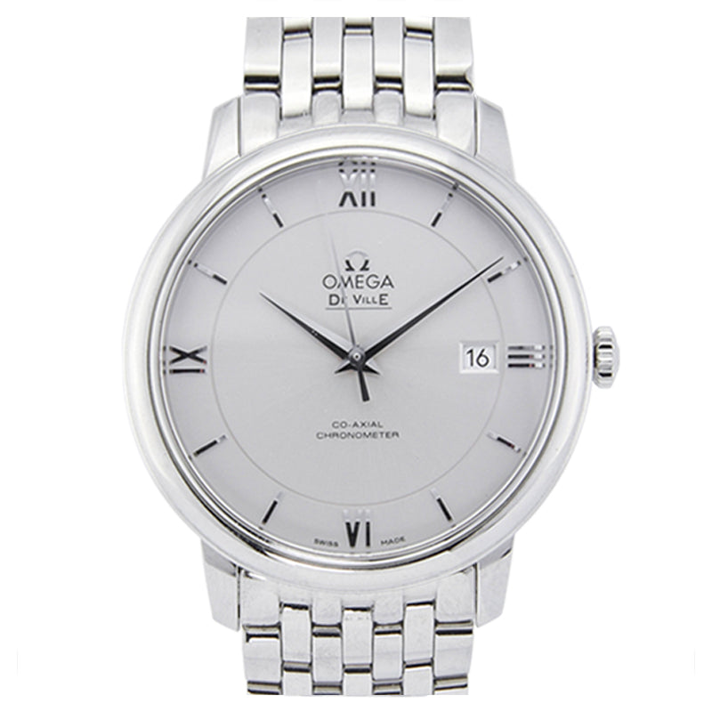  Shop Authentic Omega De Ville Prestige Co-Axial Silver Dial Silver Steel Strap Watch for Men - 424.10.40.20.02.003 - Luxxuri