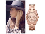  Shop Authentic Michael Kors Runway Rose Gold Dial Rose Gold Steel Strap Watch for Women - MK5128 - Luxxuri