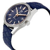  Shop Authentic Tag Heuer Carrera Quartz Diamonds Blue Dial Blue Leather Strap Watch for Women - WAR1114.FC6391 - Luxxuri
