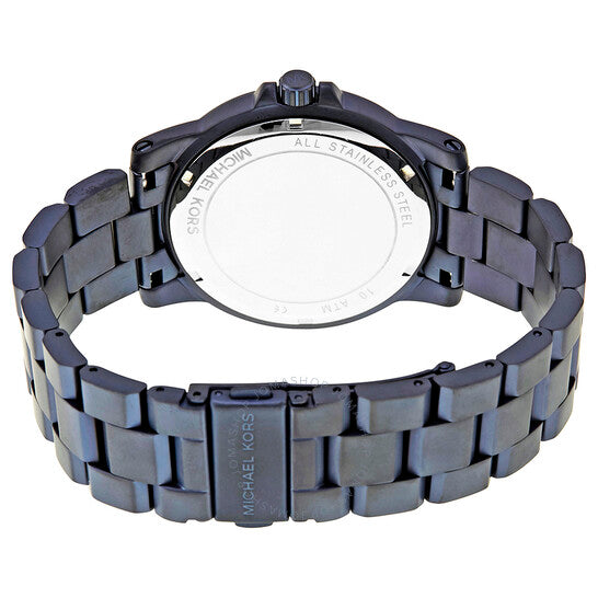 Michael Kors Paxton Quartz Blue Dial Blue Steel Strap Watch For Men - MK8533