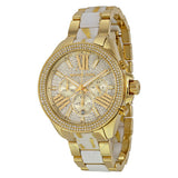  Shop Authentic Michael Kors Wren Diamonds Gold Dial Two Tone Steel Strap Watch for Women - MK6157 - Luxxuri