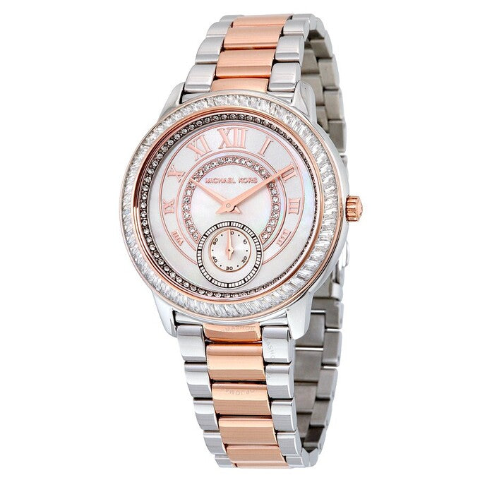  Shop Authentic Michael Kors Madelyn Silver Dial Two Tone Steel Strap Watch for Women - MK6288 - Luxxuri