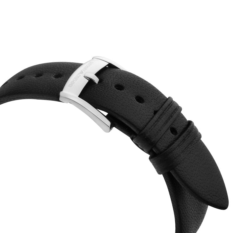  Shop Authentic Emporio Armani Modern Slim Quartz Grey Dial Black Leather Strap Watch For Men - AR11162 - Luxxuri