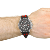  Shop Authentic Guess Octane Chronograph Black Dial Two Tone Silicone Strap Watch For Men - W1047G1 - Luxxuri