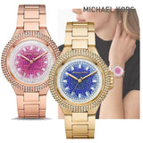  Shop Authentic Michael Kors Camille Analog Pink Dial Rose Gold Steel Strap Watch for Women - MK7340 - Luxxuri