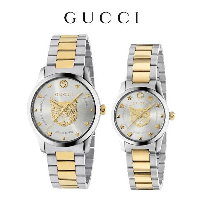 Shop Authentic Gucci G Timeless Silver Dial Two Tone Steel Strap Watch For Women - YA1264074 - Luxxuri