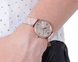  Shop Authentic Emporio Armani Analog Grey Dial Pink Leather Strap Watch For Women - AR11126 - Luxxuri