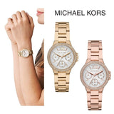  Shop Authentic Michael Kors Mini Camille Chronograph White Dial Rose Gold Steel Strap Watch For Women - MK6844 - Luxxuri