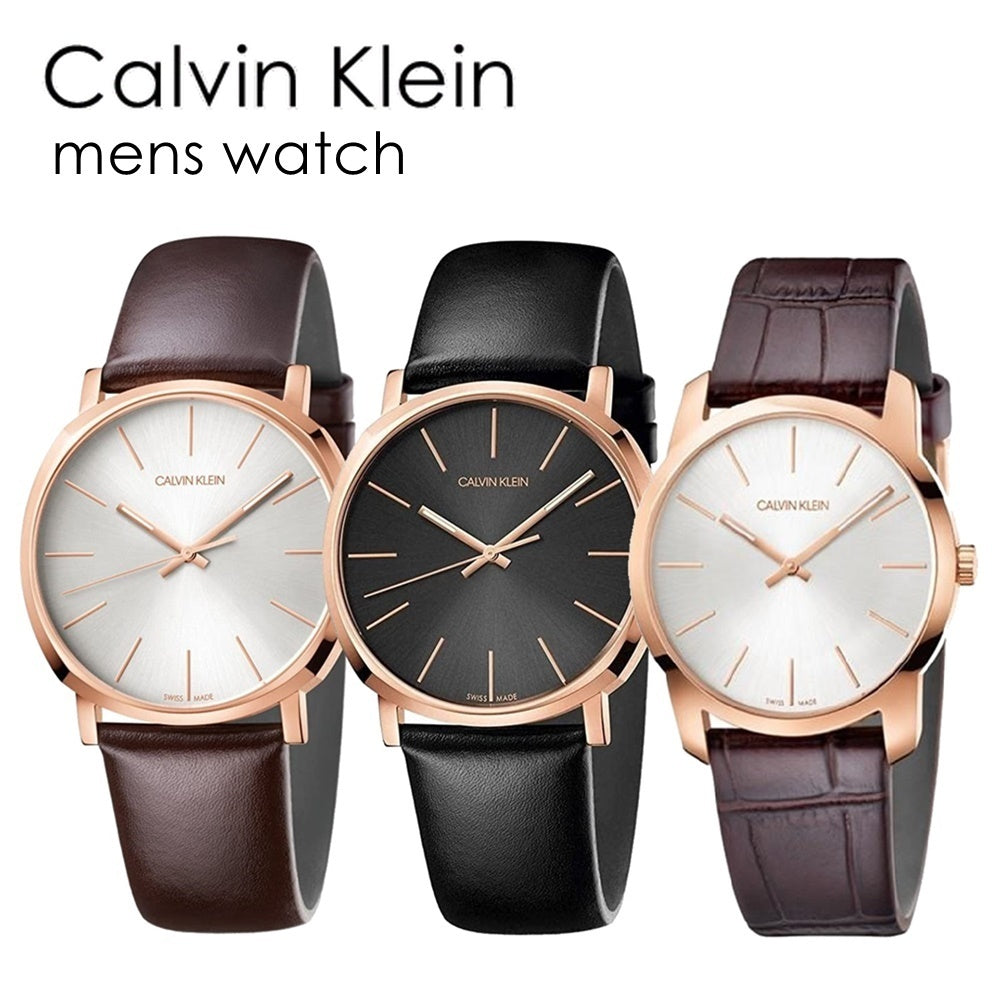  Shop Authentic Calvin Klein Posh Silver Dial Brown Leather Strap Watch for Men - K8Q316G6 - Luxxuri