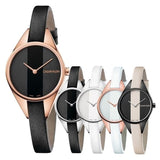  Shop Authentic Calvin Klein Rebel Black Dial Black Leather Strap Watch for Women - K8P236C1 - Luxxuri