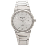  Shop Authentic Salvatore Ferragamo F-80 Classic Silver Dial Silver Steel Strap Watch for Men - SFDT02223 - Luxxuri