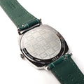  Shop Authentic Gucci Grip Quartz Silver Dial Green Leather Strap Watch For Women - YA157404 - Luxxuri