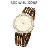  Shop Authentic Michael Kors Darci Gold Dial Brown Two Tone Steel Strap Watch for Women - MK4326 - Luxxuri
