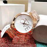  Shop Authentic Michael Kors Slim Runway White Dial Rose Gold Steel Strap Watch For Women - MK3804 - Luxxuri