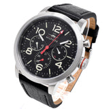  Shop Authentic Tommy Hilfiger Jake Chronograph Black Dial Black Leather Strap Watch for Men - 1791232 - Luxxuri