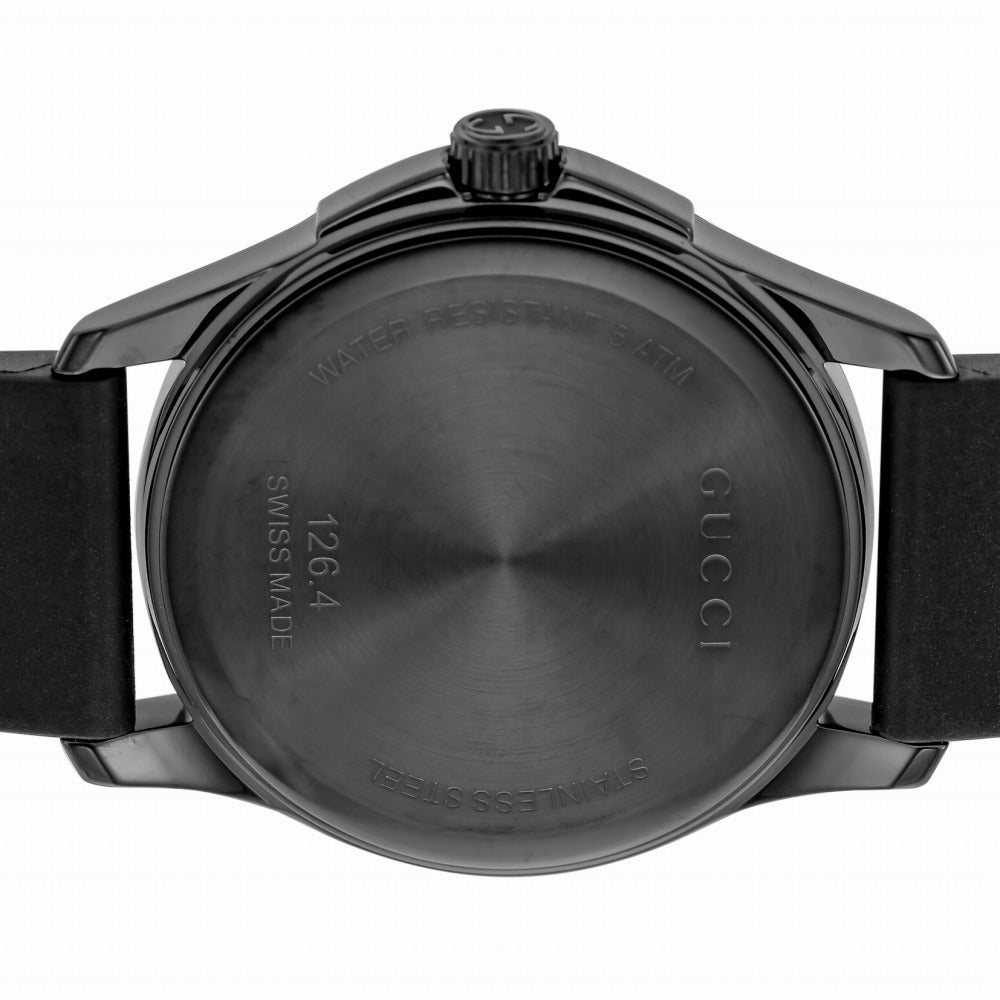  Shop Authentic Gucci G Timeless Ghost Black Dial Black Rubber Strap Unisex Watch - YA1264017 - Luxxuri