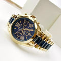  Shop Authentic Michael Kors Bradshaw Navy Blue Dial Two Tone Steel Strap Watch for Women - MK6268 - Luxxuri