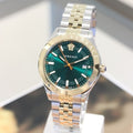 Versace Hellenyium Green Dial Two Tone Steel Strap Watch for Women - VEVH00620