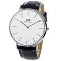  Shop Authentic Daniel Wellington Classic Sheffield White Dial Black Leather Strap Watch For Men - DW00100020 - Luxxuri