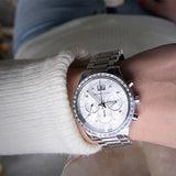  Shop Authentic Michael Kors Brinkley Diamonds Silver Dial Silver Steel Strap Watch for Women - MK6186 - Luxxuri
