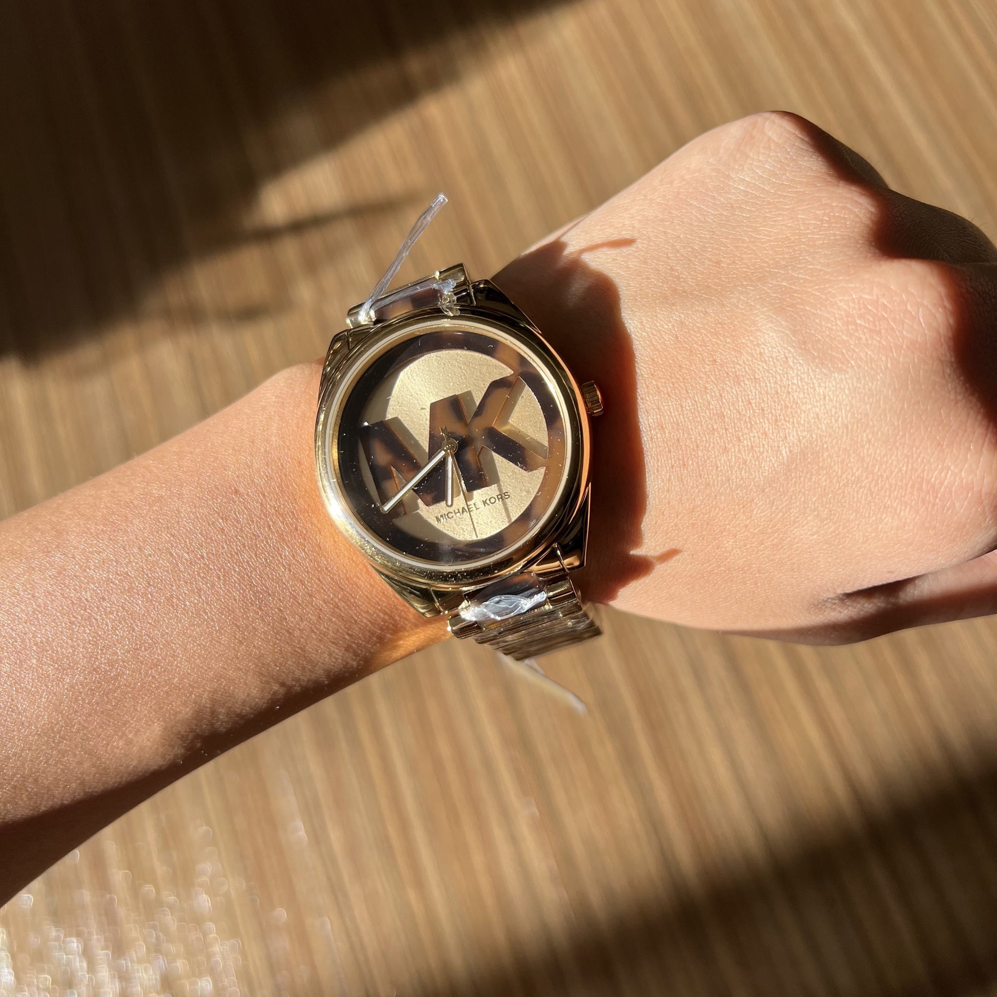  Shop Authentic Michael Kors Janelle Three-Hand Gold Dial Two Tone Steel Strap Watch For Women - MK7136 - Luxxuri