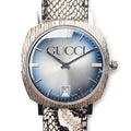  Shop Authentic Gucci Grip Vintage Silver Stainless Steel Quartz Unisex Watch 35mm - YA152401 - Luxxuri