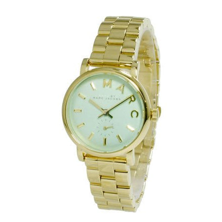  Shop Authentic Marc Jacobs Baker Mint Green Dial Gold Steel Strap Watch for Women - MBM3284 - Luxxuri