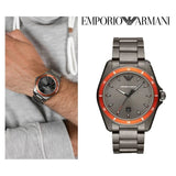  Shop Authentic Emporio Armani Sigma Quartz Grey Dial Grey Steel Strap Watch For Men - AR11178 - Luxxuri