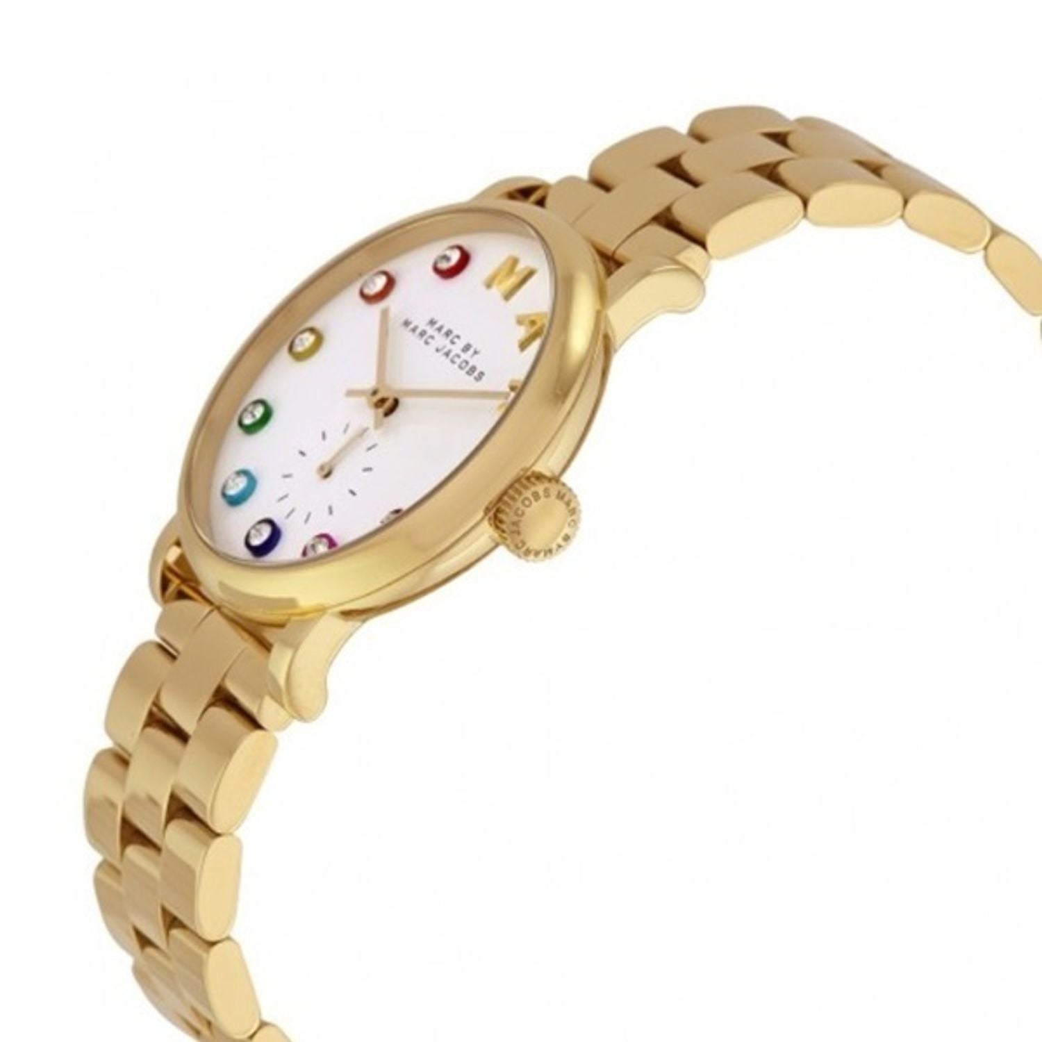  Shop Authentic Marc Jacobs Baker White Dial Gold Steel Strap Watch for Women - MBM3440 - Luxxuri