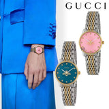  Shop Authentic Gucci G Timeless Quartz Blue Dial Two Tone Steel Strap Watch For Women - YA1265029 - Luxxuri