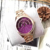  Shop Authentic Michael Kors Lauryn Pink Dial Rose Gold Steel Strap Watch for Women - MK3722 - Luxxuri