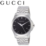  Shop Authentic Gucci G Timeless Black Dial Silver Steel Strap Watch For Men - YA126402 - Luxxuri
