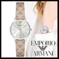  Shop Authentic Emporio Armani Gianni T Bar Quartz Silver Dial Beige Leather Strap Watch For Women - AR80007 - Luxxuri