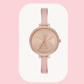  Shop Authentic Michael Kors Jaryn Analog Rose Gold Dial Pink Steel Strap Watch For Women - MK4545 - Luxxuri