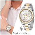  Shop Authentic Maserati Competizione Chronograph Quartz Silver Dial Watch For Men - R8853100021 - Luxxuri