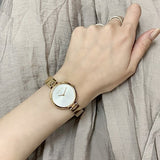  Shop Authentic Emporio Armani Arianna Mother of Pearl Dial Gold Steel Strap Watch For Women - AR11198 - Luxxuri