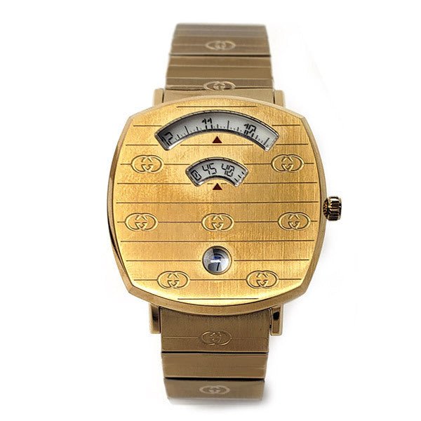  Shop Authentic Gucci Grip Yellow Gold Dial Yellow Gold Steel Strap Unisex Watch -  YA157403 - Luxxuri