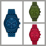  Shop Authentic Michael Kors Lexington Chronograph Green Dial Green Steel Strap Watch For Men - MK8790 - Luxxuri
