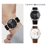  Shop Authentic Tommy Hilfiger Baker Chronograph Black Dial Black Leather Strap Watch For Men - 1710449 - Luxxuri