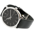  Shop Authentic Calvin Klein Posh Black Dial Black Leather Strap Watch for Men - K8Q311C1 - Luxxuri